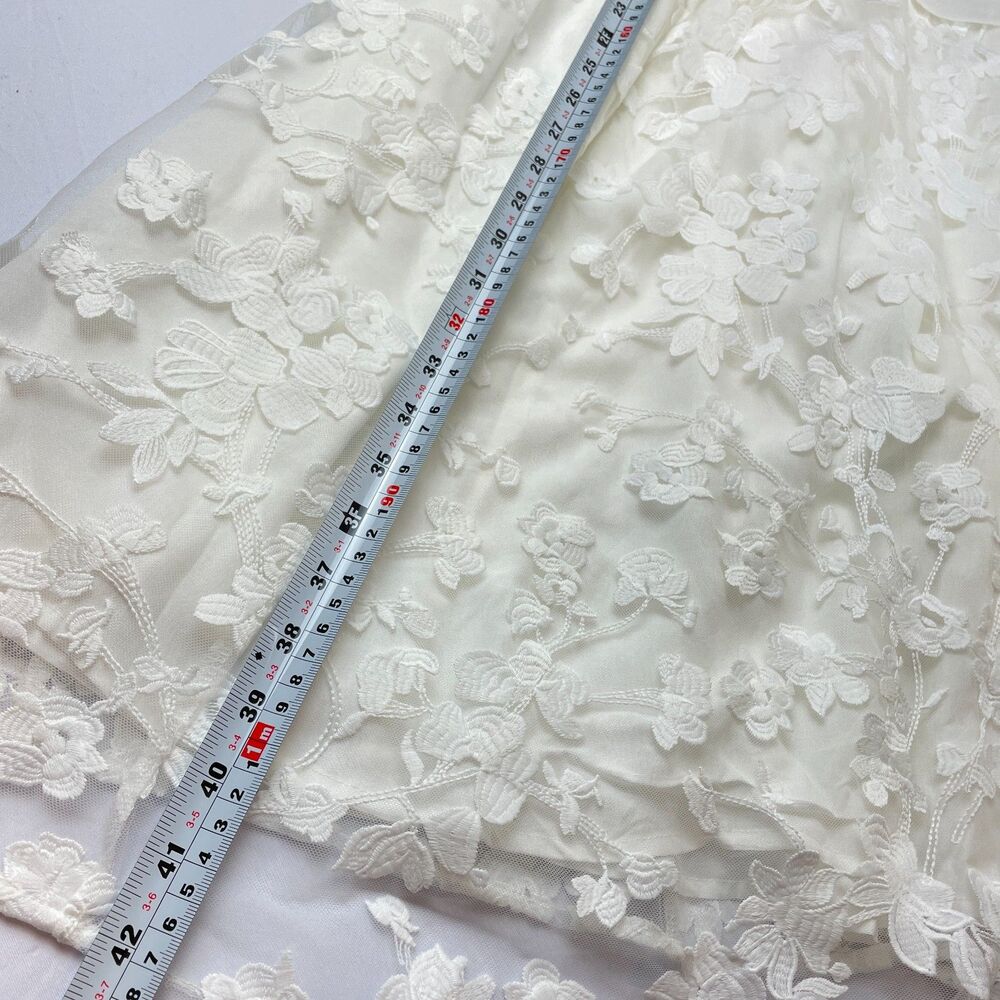 ~ Seraphine Luxe 10 Dress Nursing Lace Ivory Lined Wedding Shower Bridal Midi - Picture 11 of 15